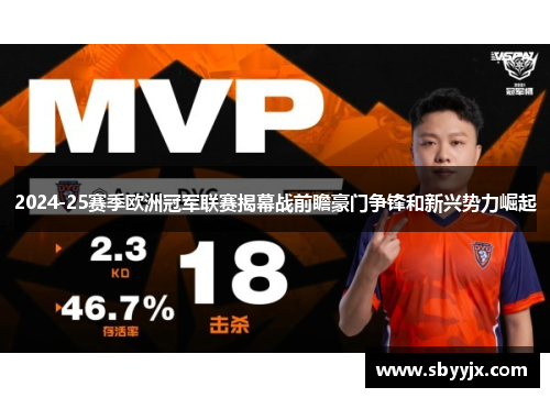 2024-25赛季欧洲冠军联赛揭幕战前瞻豪门争锋和新兴势力崛起